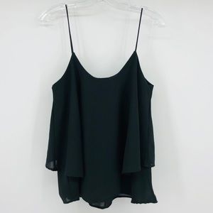 Paper Crane tiered camisole missing size&care tag